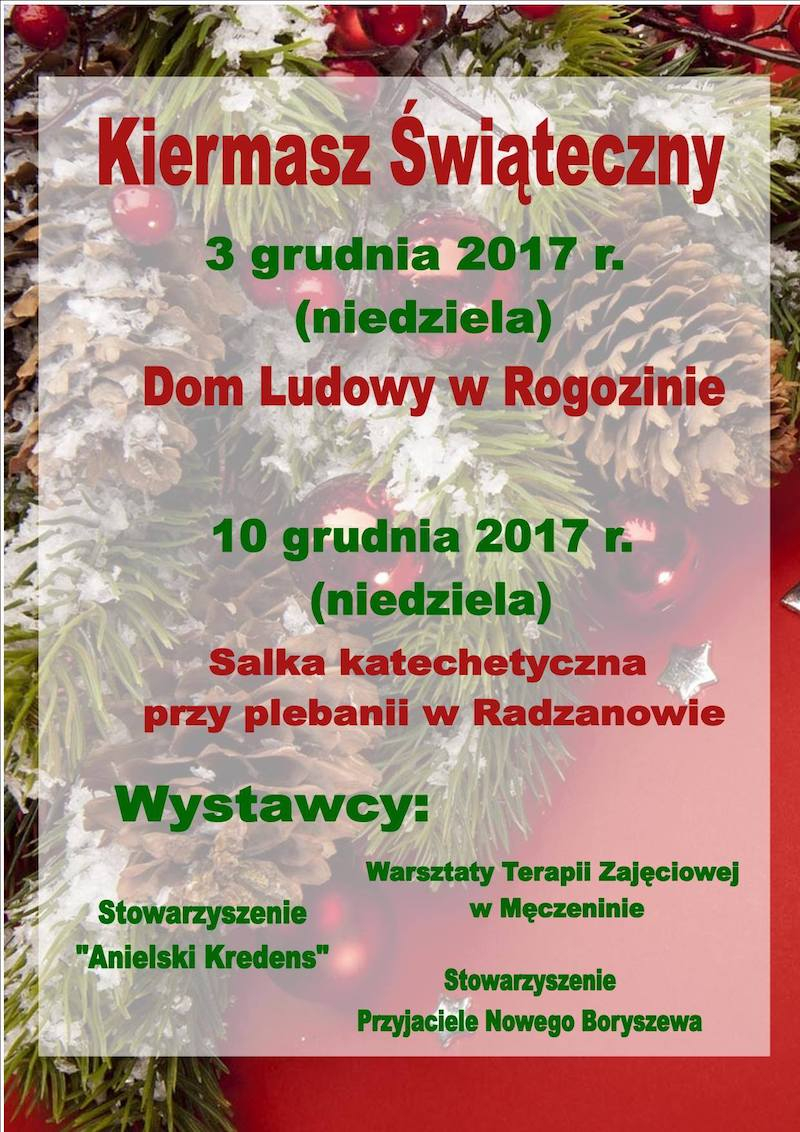 Kiermasz świąteczny w Rogozinie